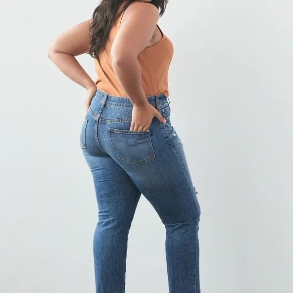 NWT Anthropologie Pilcro Vintage Straight Blue Jeans size 31 - Picture 7 of 9